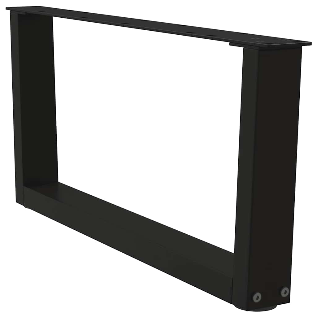 Noge za klub stolić V-oblika 2 kom Crne 70 x (30-31,3) cm Čelik
