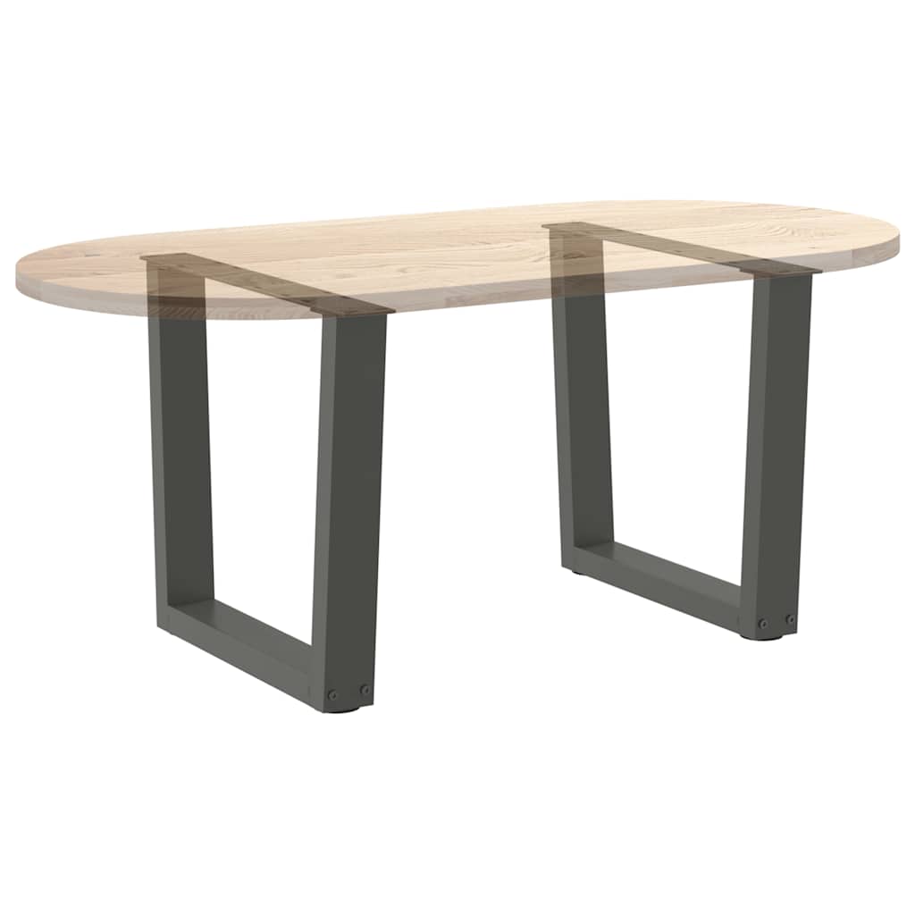 Noge za klub stolić V-oblika 2 kom antracit 50 x (42-43,3) cm čelik