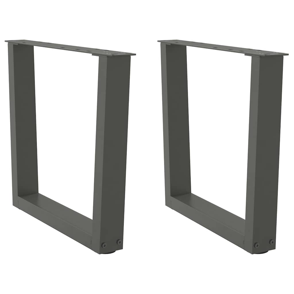 Noge za klub stolić V-oblika 2 kom antracit 60 x (42-43,3) cm čelik