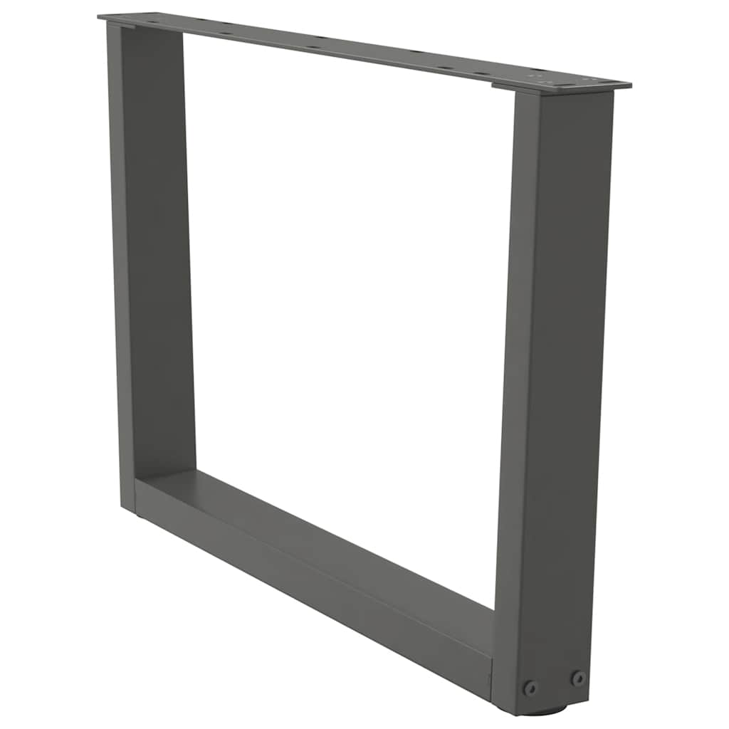 Noge za klub stolić V-oblika 2 kom antracit 70 x (42-43,3) cm čelik