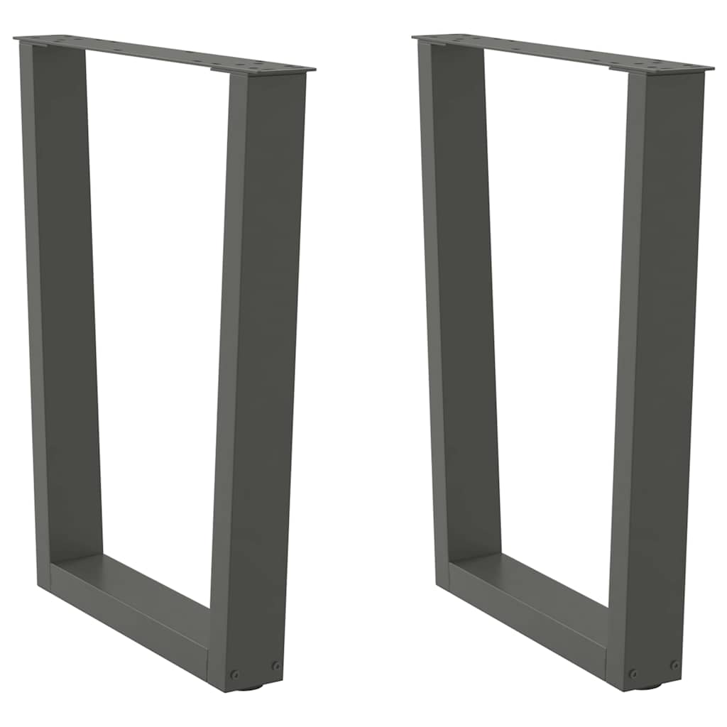 Noge za blagovaonski stol V-oblika 2 kom antracit 60 x (72-73,3) cm čelik