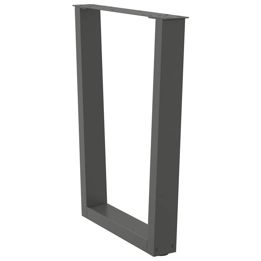 Noge za blagovaonski stol V-oblika 2 kom antracit 60 x (72-73,3) cm čelik