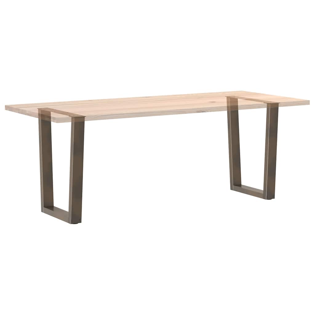 Noge za blagovaonski stol V-oblik 2 kom Prirodni čelik 60 x (72-73,3) cm Čelik