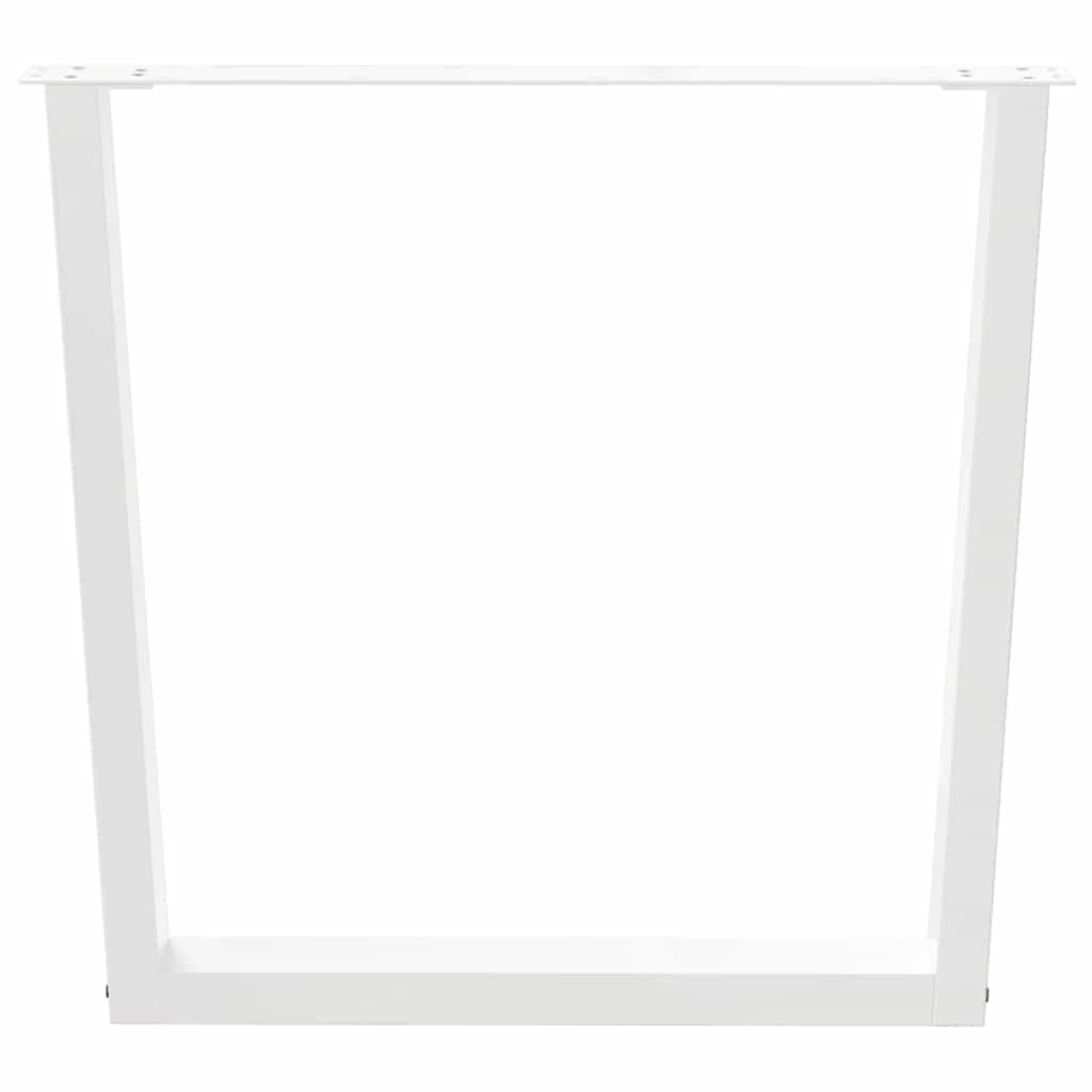 Noge za blagovaonski stol V-oblik 2 kom Bijele 80 x (72-73,3) cm Čelik