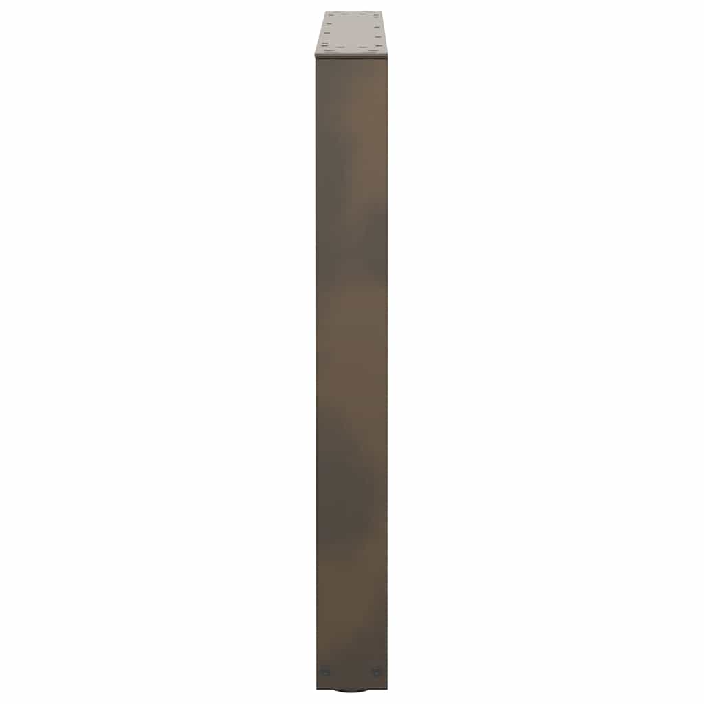 Noge za blagovaonski stol V-oblik 2 kom Prirodni čelik 80 x (72-73,3) cm Čelik