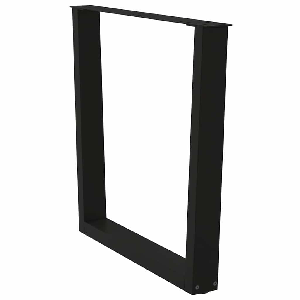 Noge za blagovaonski stol V-oblika 2 kom Crne 90 x (72-73,3) cm Čelik