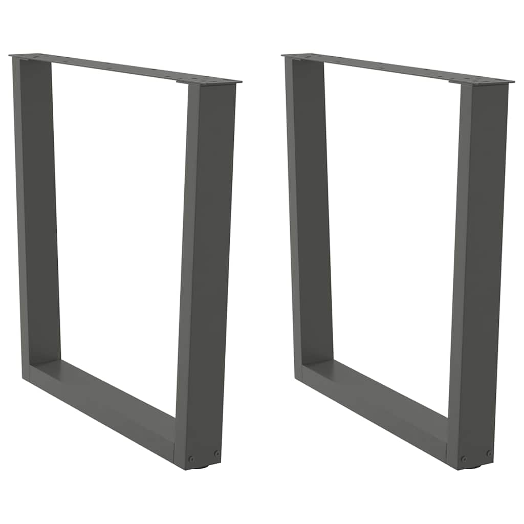 Noge za blagovaonski stol V-oblika 2 kom antracit 90 x (72-73,3) cm čelik