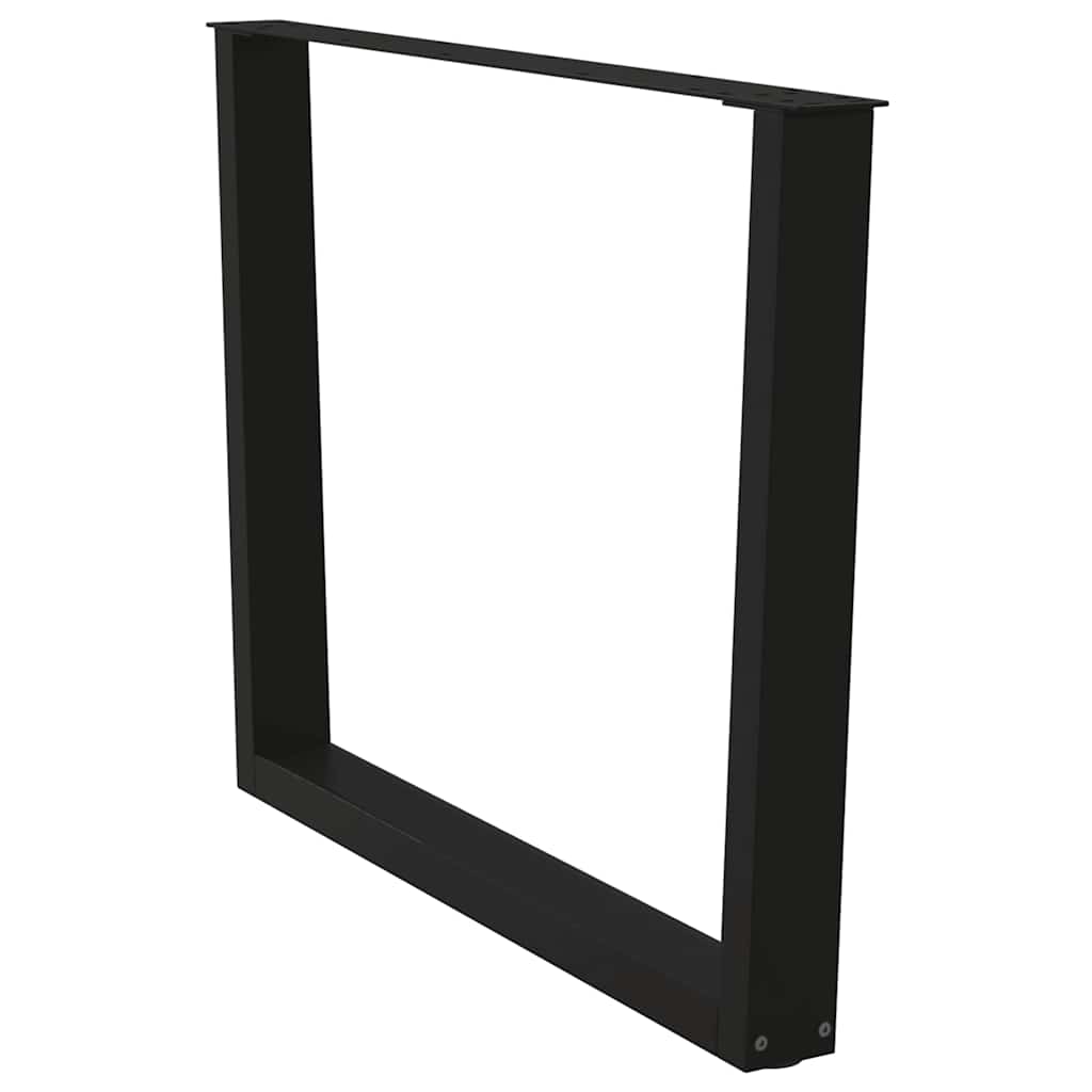 Noge za blagovaonski stol V-oblika 2 kom Crne 100 x (72-73,3) cm Čelik