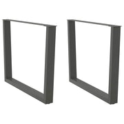 Noge za blagovaonski stol V-oblika 2 kom antracit 100 x (72-73,3) cm čelik