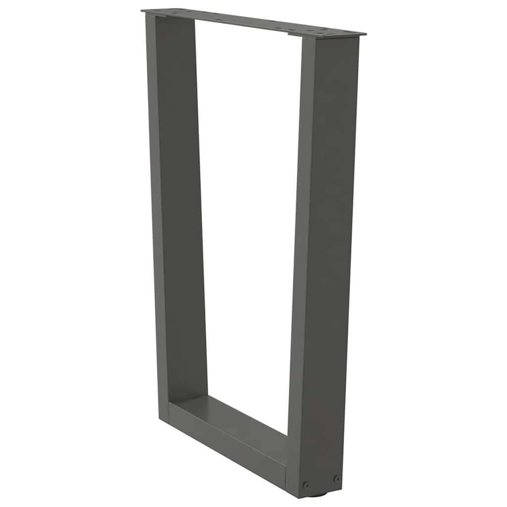 Noge za blagovaonski stol V-oblika 3 kom antracit 70 x (72-73,3) cm čelik