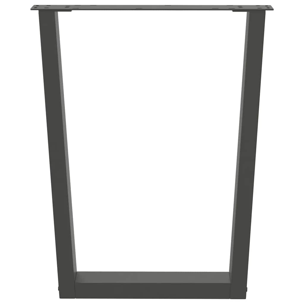 Noge za blagovaonski stol V-oblika 3 kom antracit 70 x (72-73,3) cm čelik