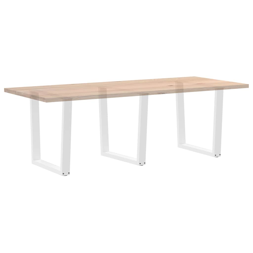 Noge za blagovaonski stol V-oblik 3 kom Bijele 80 x (72-73,3) cm Čelik