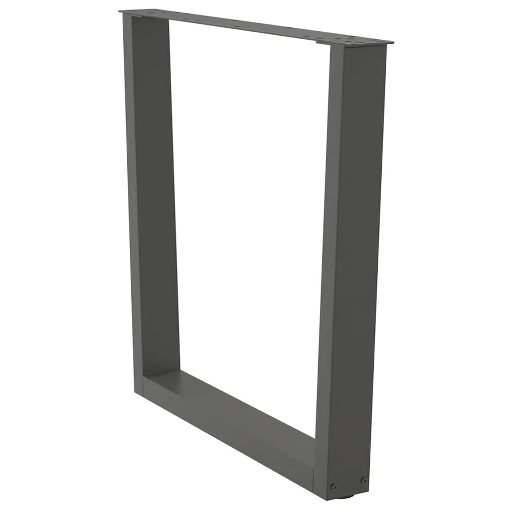 Noge za blagovaonski stol V-oblika 3 kom antracit 90 x (72-73,3) cm čelik