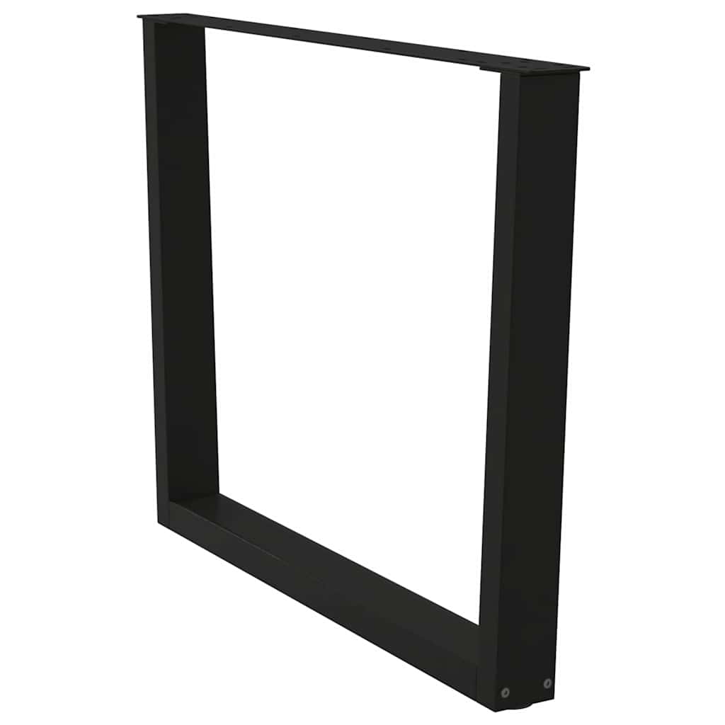 Noge za blagovaonski stol V-oblik 3 kom Crne 100 x (72-73,3) cm Čelik