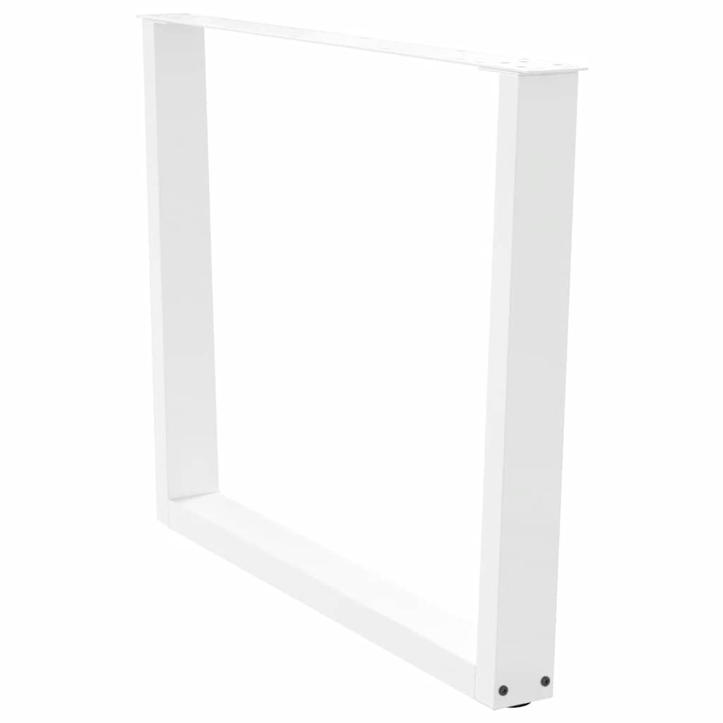 Noge za blagovaonski stol V-oblik 3 kom Bijele 100 x (72-73,3) cm Čelik