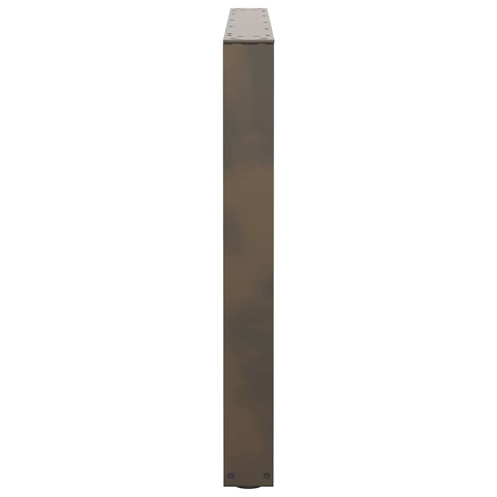 Noge za blagovaonski stol V-oblik 3 kom Prirodni čelik 100 x (72-73,3) cm Čelik