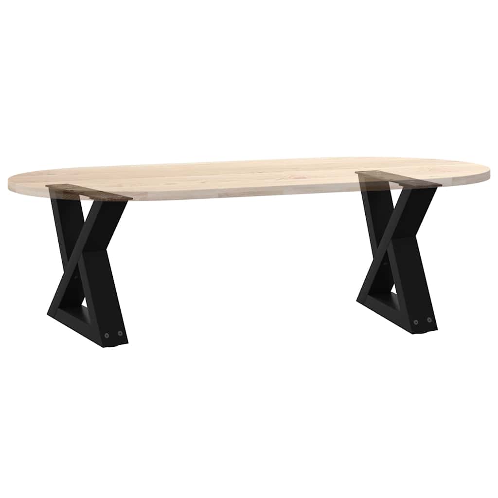 Noge za klub stolić 2 kom Crne 40 x (30-31,3) cm Čelik