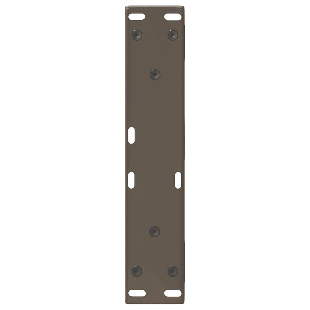 Noge za klub stolić 2 kom. Prirodni čelik 40 x (30-31,3) cm Čelik