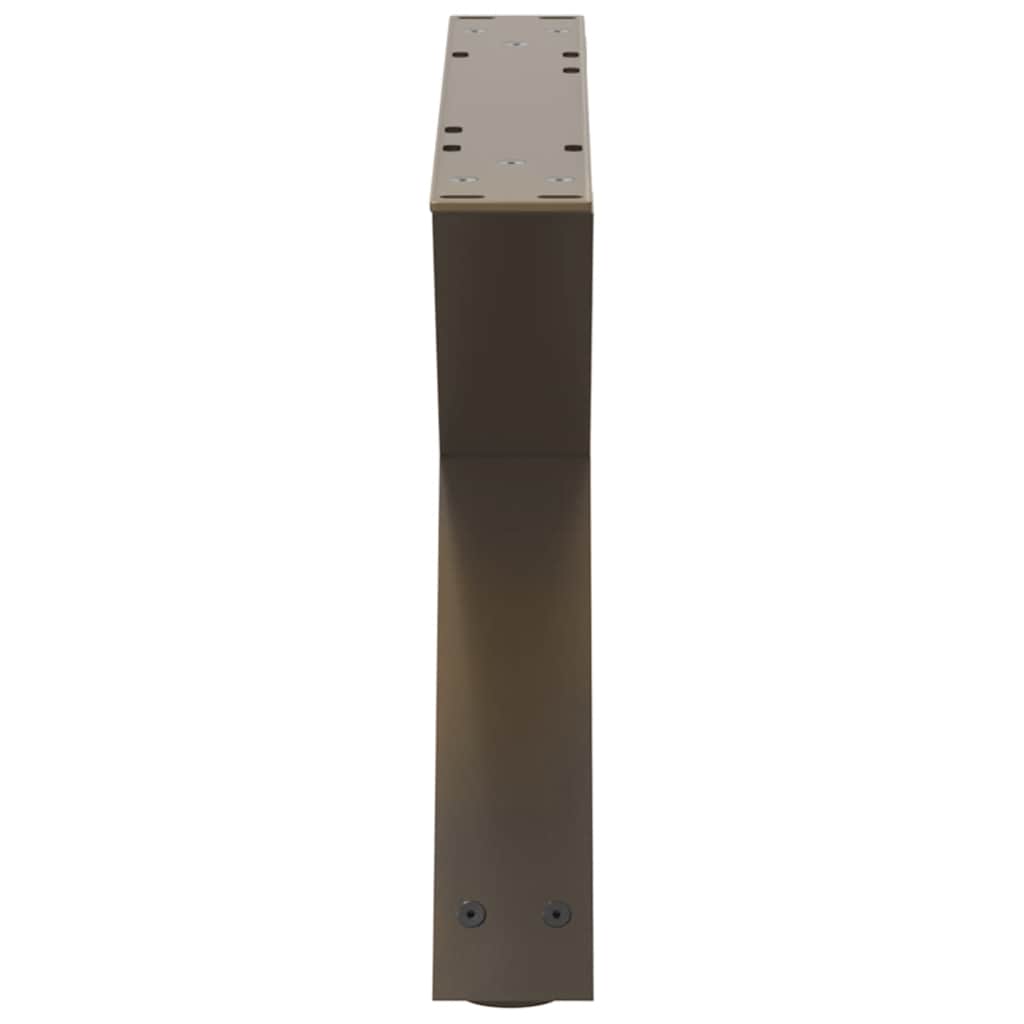 Noge za klub stolić 2 kom. Prirodni čelik 50 x (30-31,3) cm Čelik