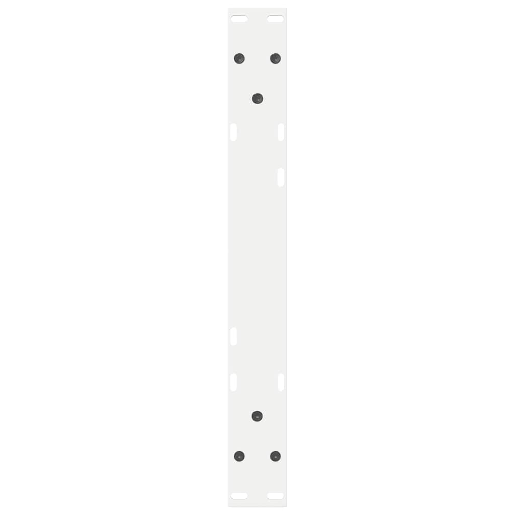 Noge za klub stolić 2 kom Bijele 60 x (30-31,3) cm Čelik