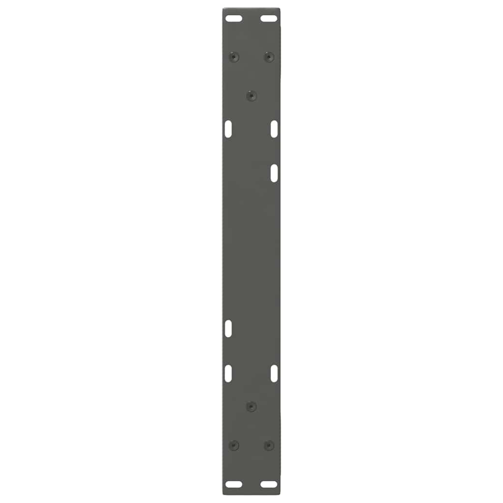 Noge za klub stolić 2 kom. antracit 60 x (30-31,3) cm čelik
