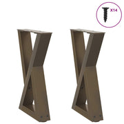 Noge za klub stolić 2 kom. Prirodni čelik 28 x (42-43,3) cm Čelik