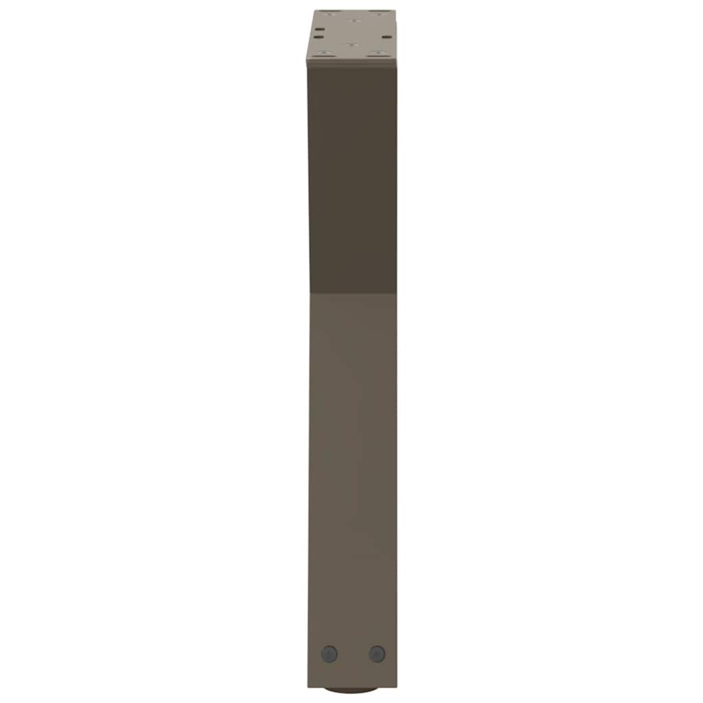 Noge za klub stolić 2 kom. Prirodni čelik 38 x (42-43,3) cm Čelik
