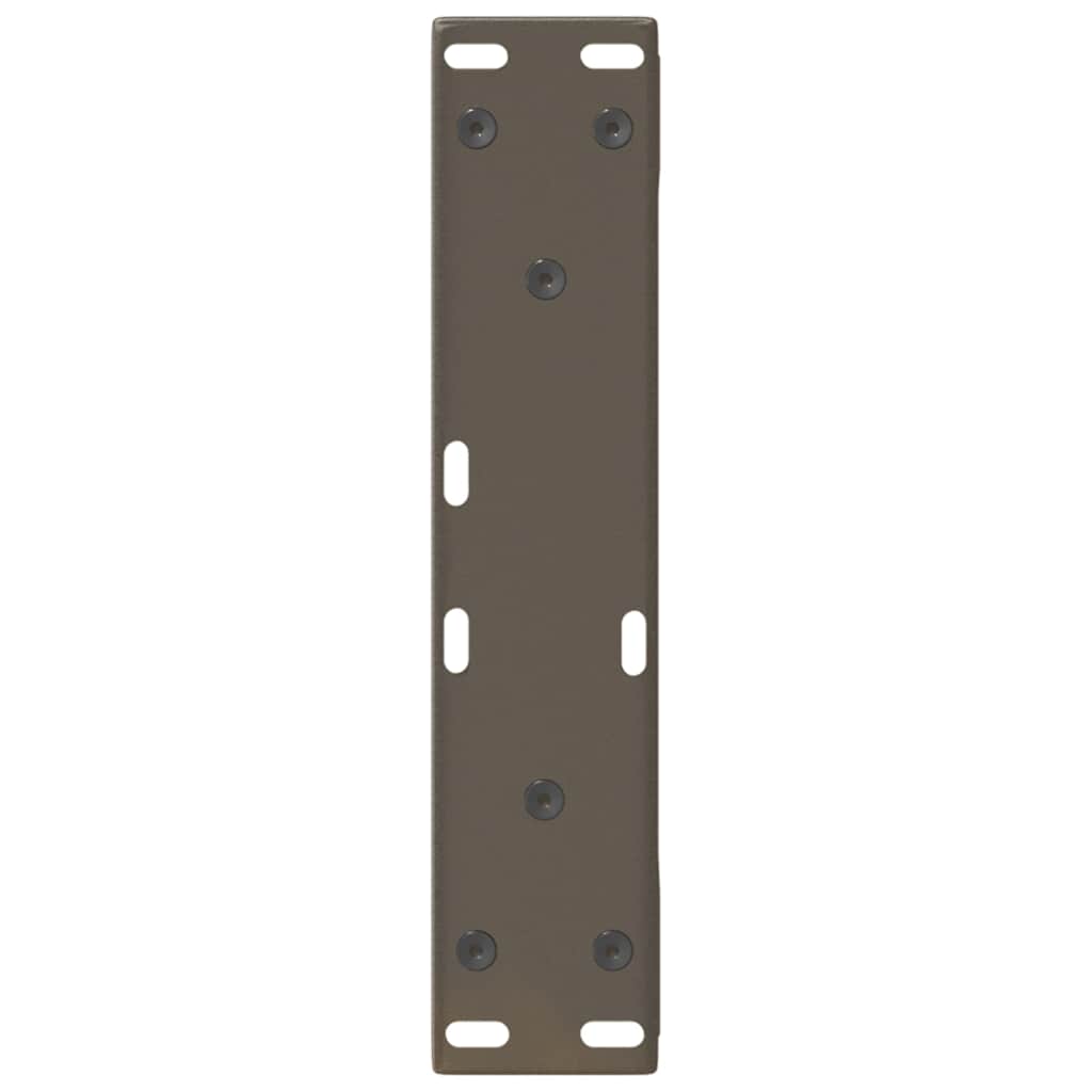 Noge za klub stolić 2 kom. Prirodni čelik 38 x (42-43,3) cm Čelik
