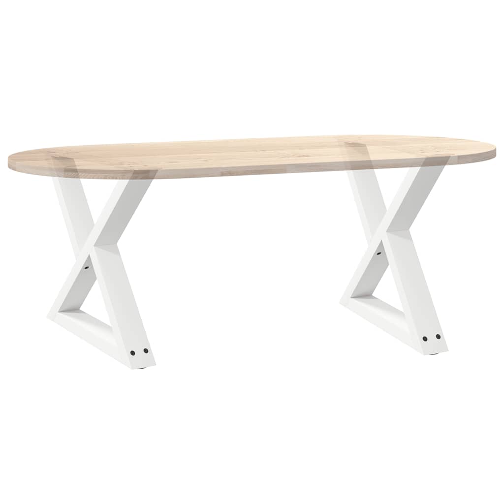 Noge za klub stolić 2 kom Bijele 50 x (42-43,3) cm Čelik