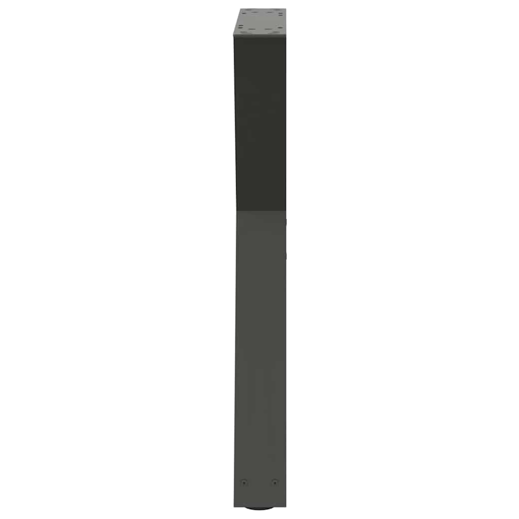 Noge za blagovaonski stol 2 kom. antracit 50 x (72-73,3) cm čelik