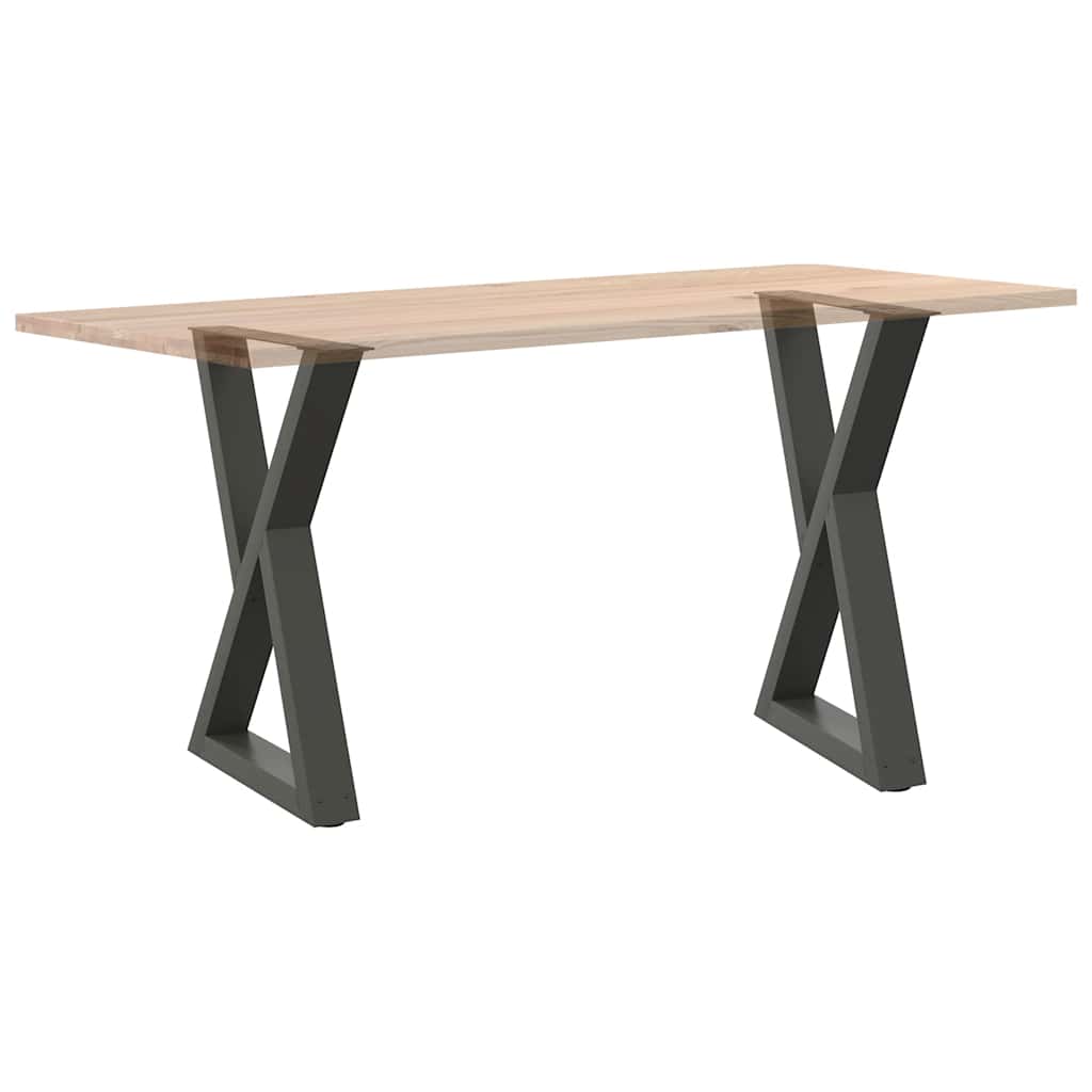 Noge za blagovaonski stol 2 kom. antracit 50 x (72-73,3) cm čelik