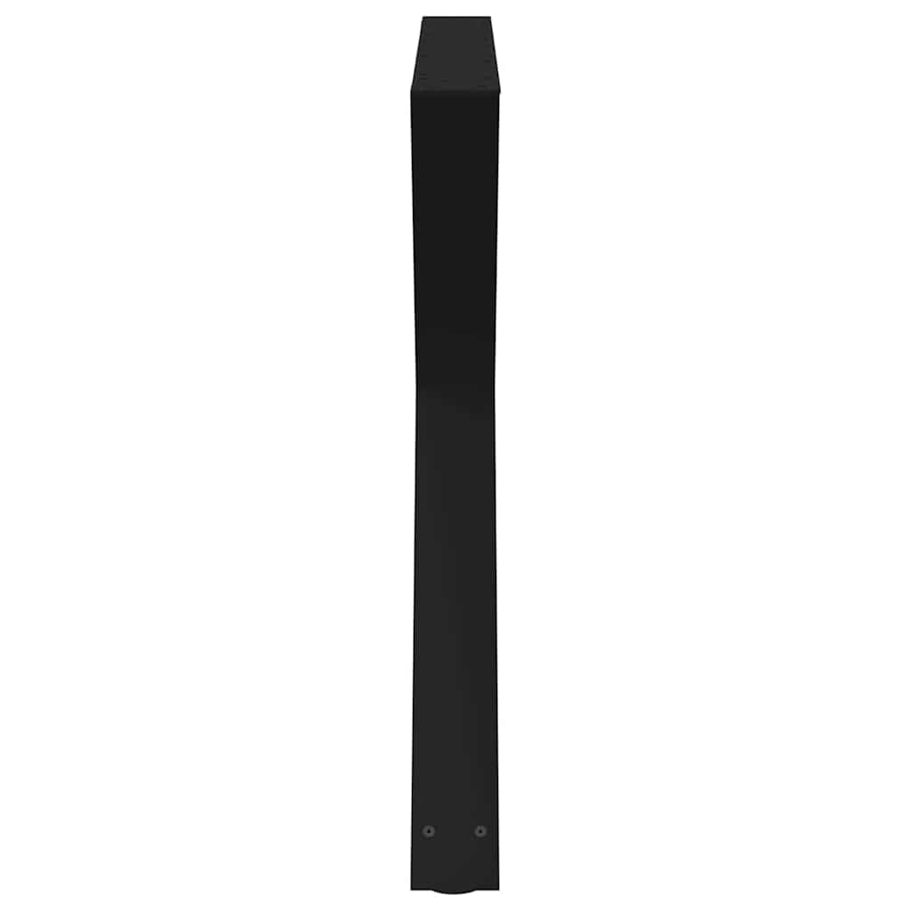 Noge za blagovaonski stol 2 kom Crne 90 x (72-73,3) cm Čelične
