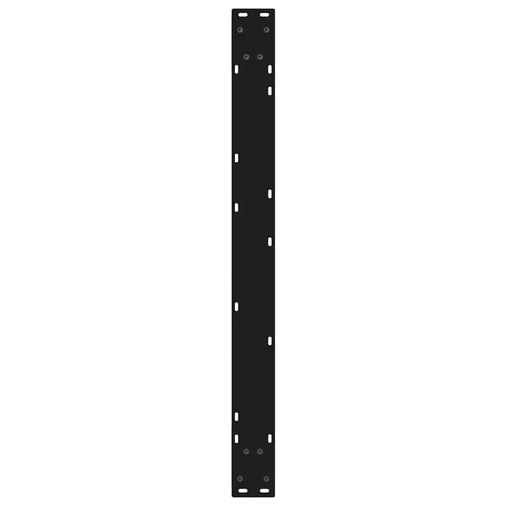 Noge za blagovaonski stol 2 kom Crne 90 x (72-73,3) cm Čelične