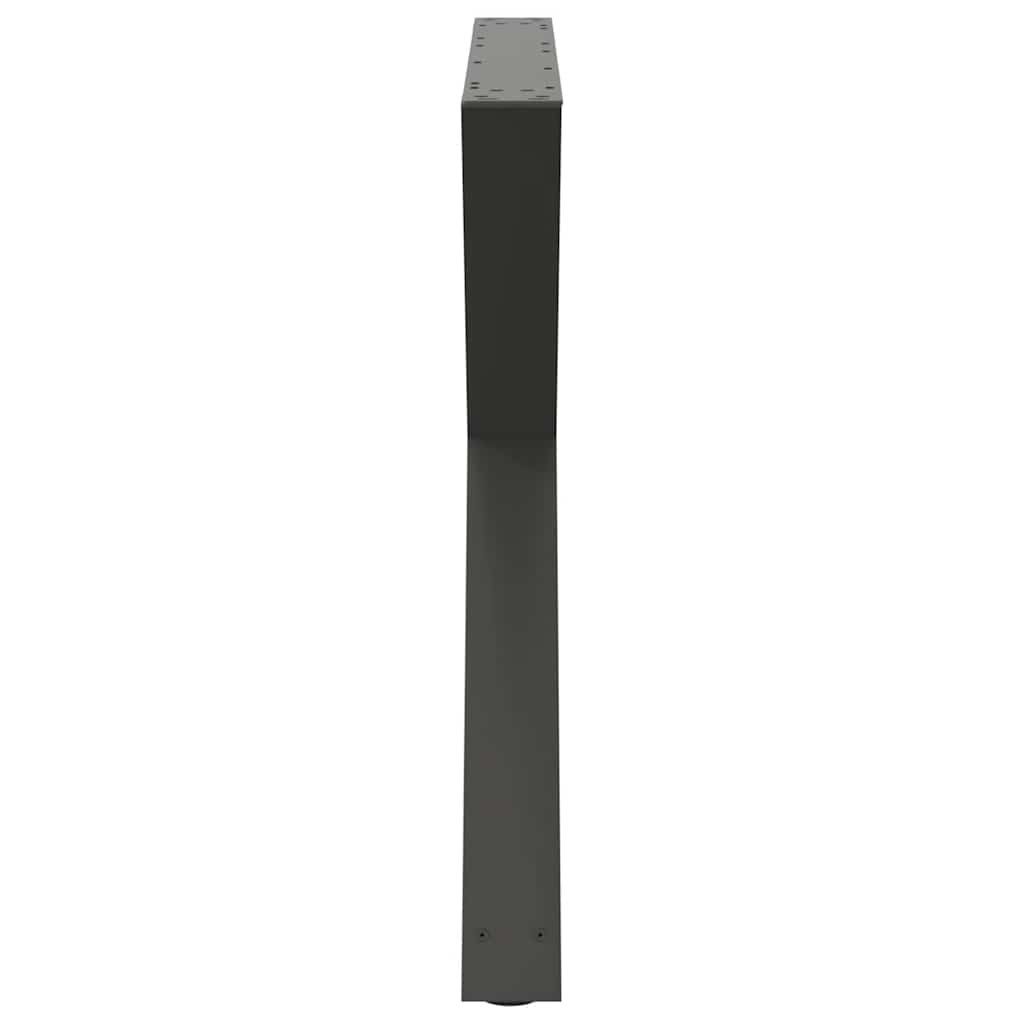 Noge za blagovaonski stol 2 kom. antracit 90 x (72-73,3) cm čelik
