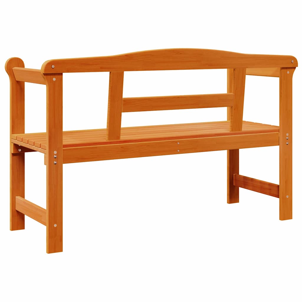 Vanjska klupa Smeđa 119 x 44 x 76 cm Čvrsto borovo drvo