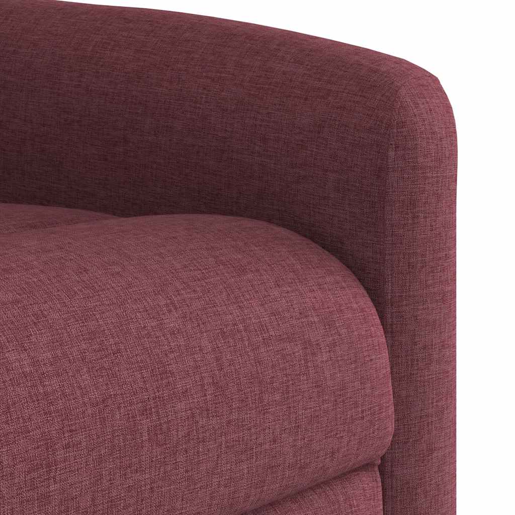 Električni naslonjač na podizanje od tkanine boja vina