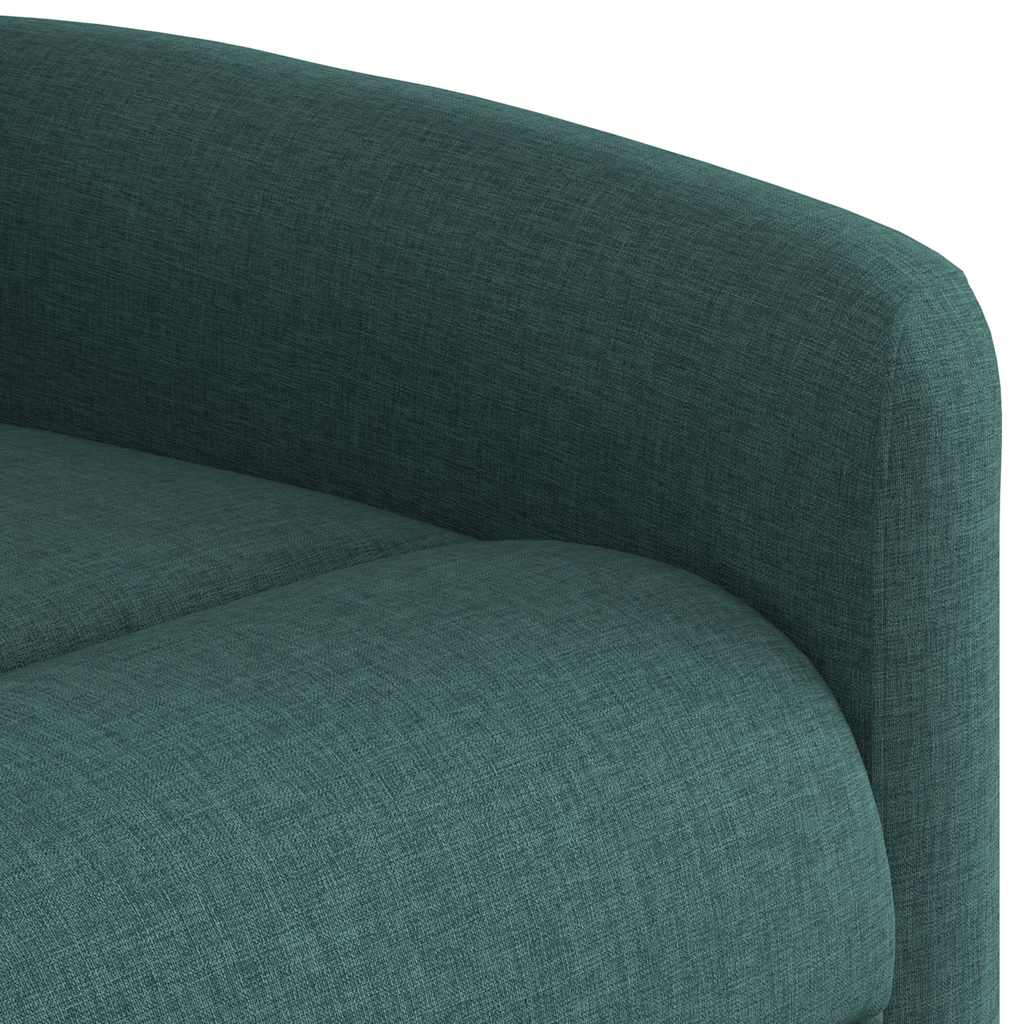 Električni naslonjač na podizanje tkanina tamnozeleni