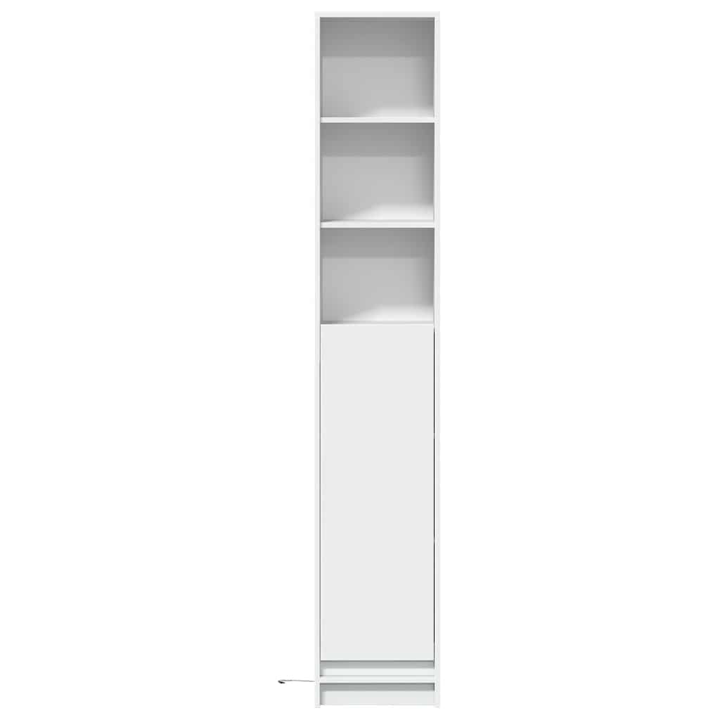 Komoda s LED svjetlima bijela 36x32,5x200 cm konstruirano drvo