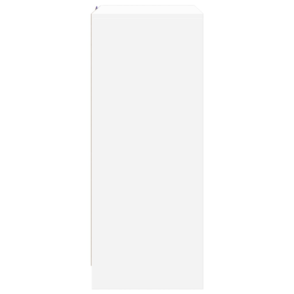 Komoda s LED svjetlima bijela 77x34x85 cm konstruirano drvo