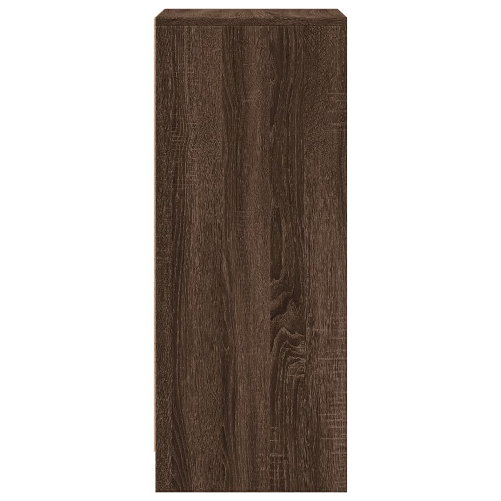 Komoda s LED boja smeđeg hrasta 42,5x34x85 cm konstruirano drvo