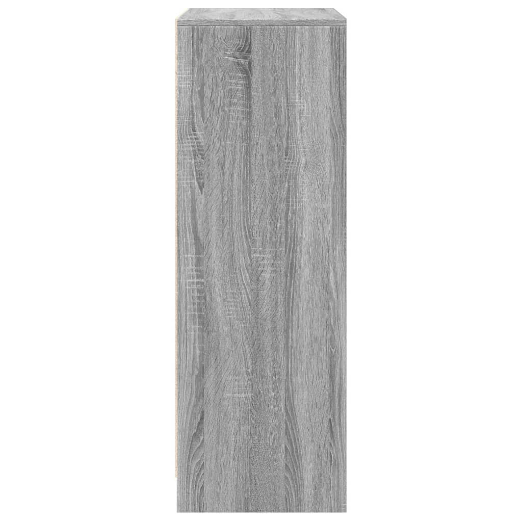 Komoda s LED svjetlima boja hrasta sonome 77x34x100 cm drvena