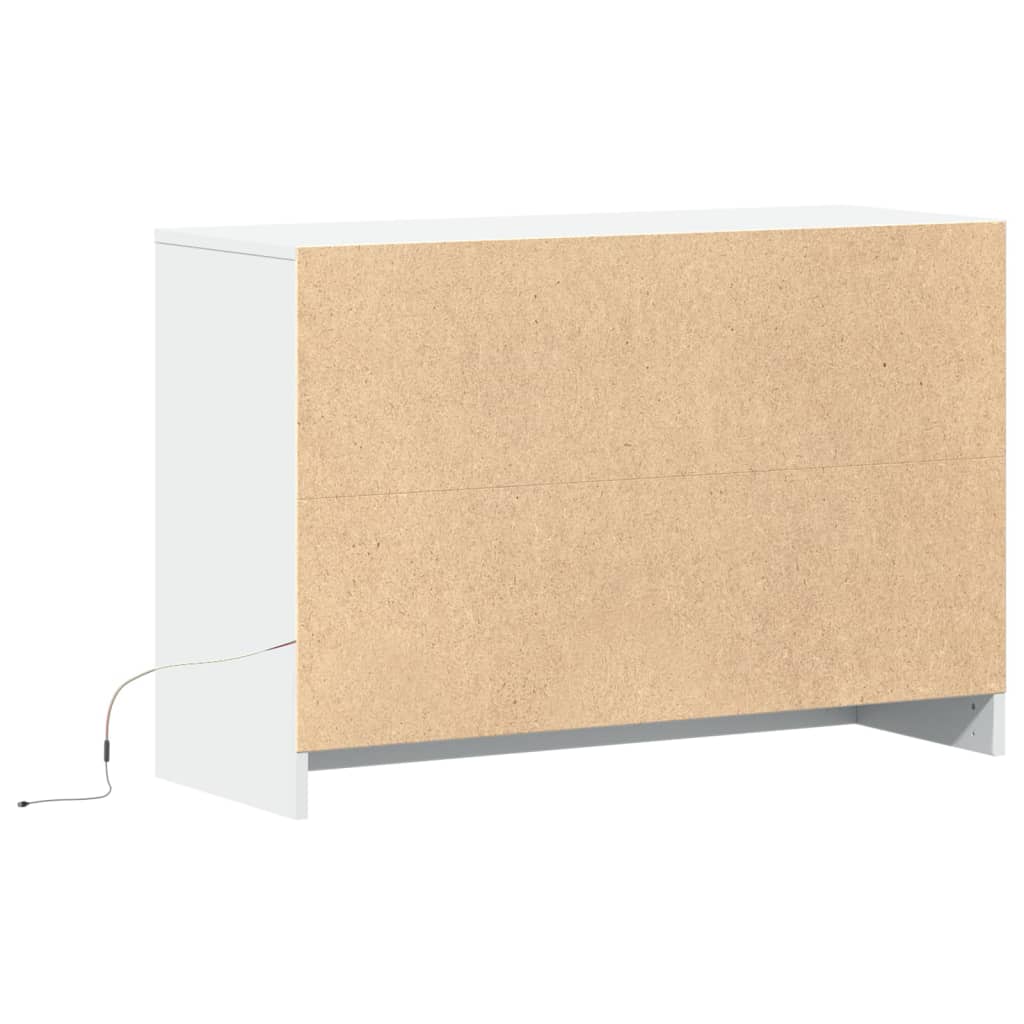 TV ormarić LED bijeli 91x34x61 cm od konstruiranog drva