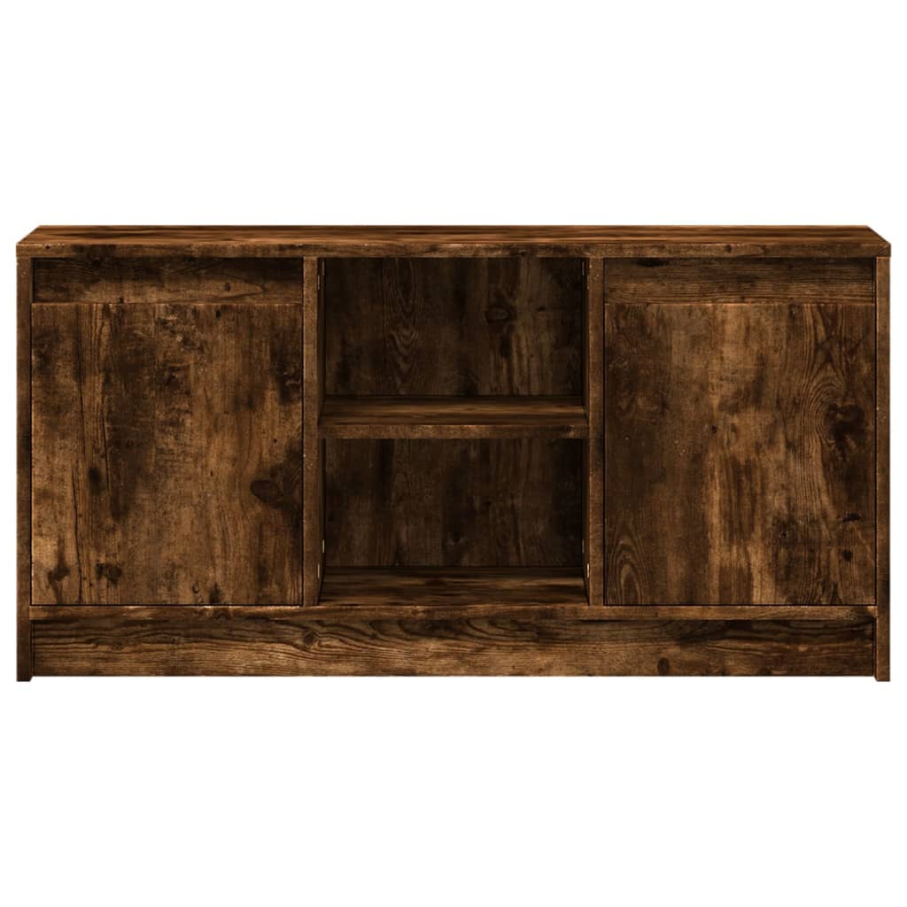 TV ormarić s LED svjetlima boja hrasta 100x34x50 cm drveni