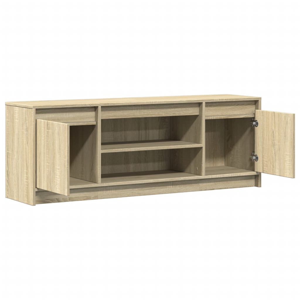 TV ormarić s LED svjetlima boja hrasta 139,5x34x50 cm drveni