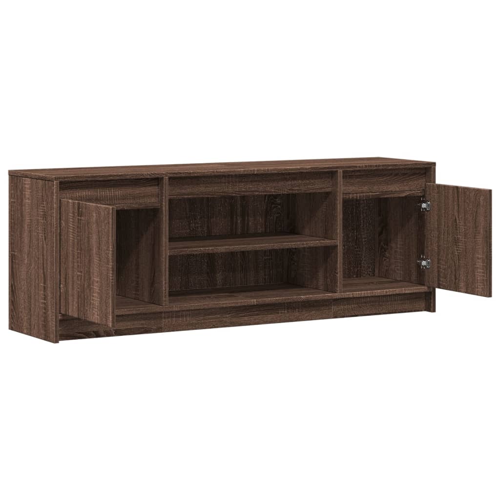 TV ormarić s LED svjetlima boja hrasta 139,5x34x50 cm drveni