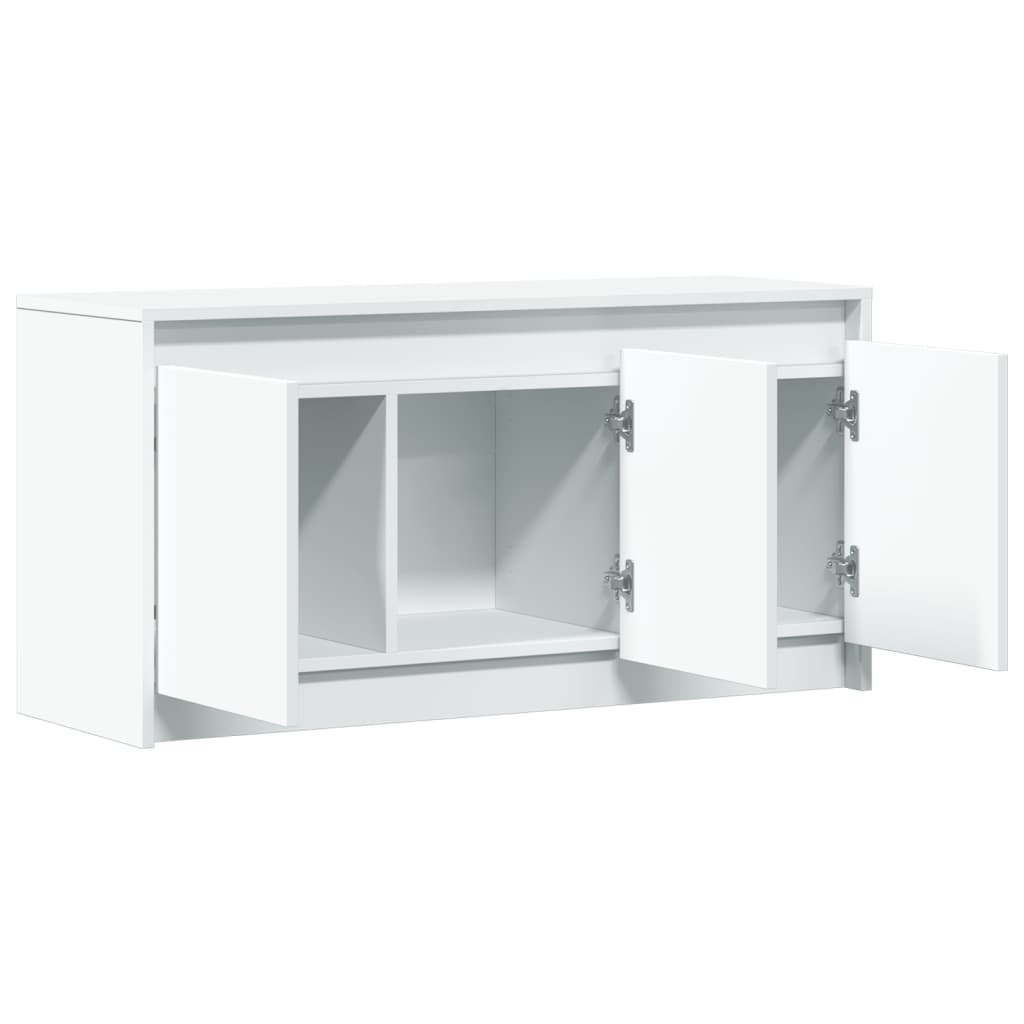 TV ormarić LED bijeli 100 x 34 x 50 cm od konstruiranog drva