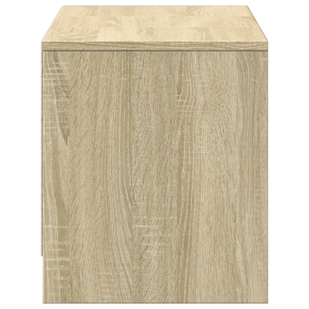 TV ormarić s LED svjetlima boja hrasta 97x34x40 cm drveni