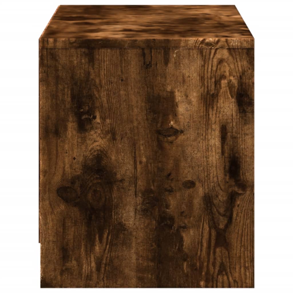 TV ormarić s LED svjetlima boja hrasta 97x34x40 cm drveni