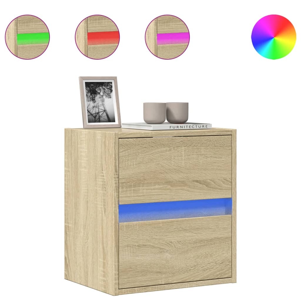 Zidni TV ormarić LED boja hrasta sonome 41x31x45 cm