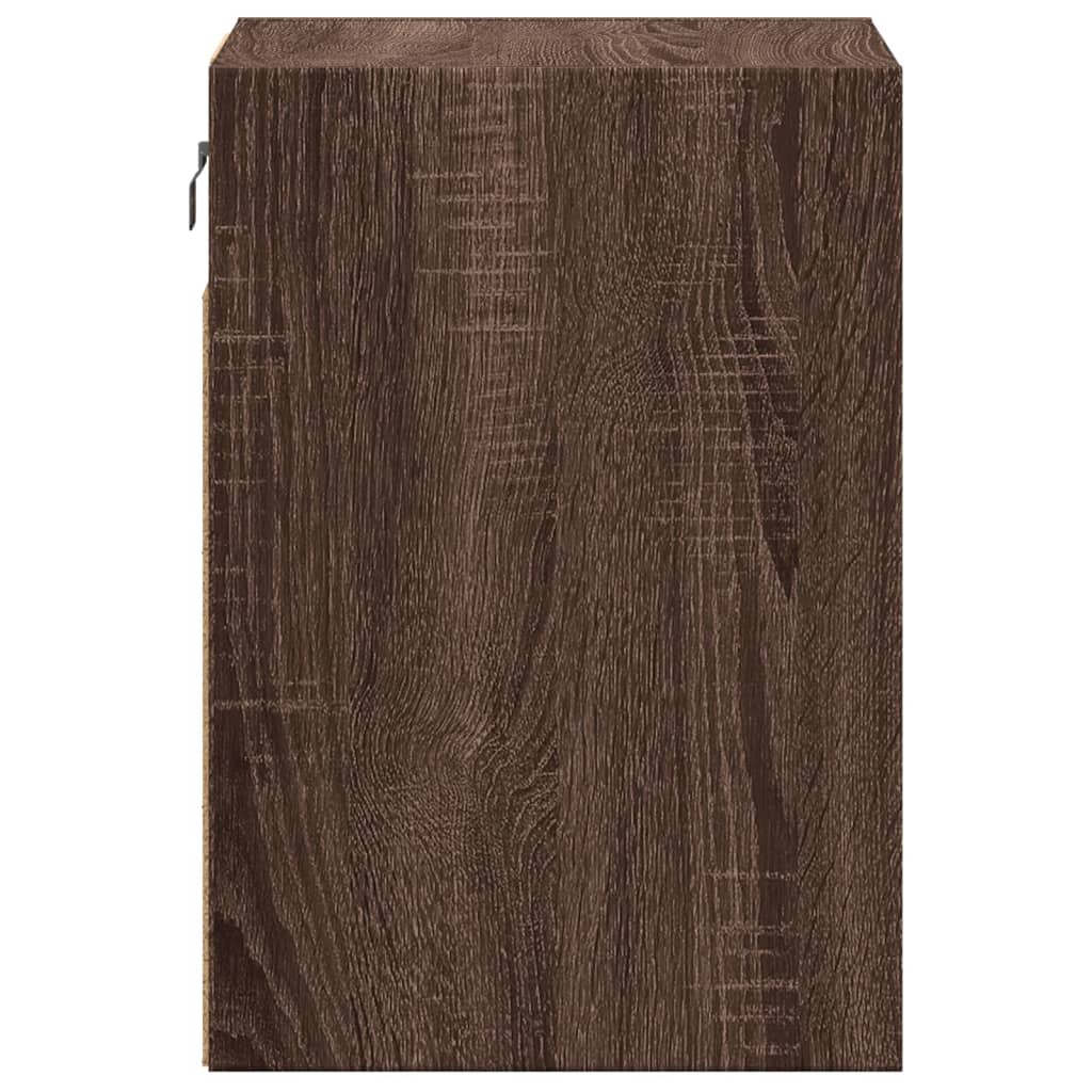 Zidni TV ormarić s LED svjetlima boja hrasta 41x31x45 cm Smeđa